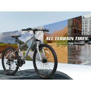 VASIP  26 Inch Adults and Teenagers Mountain Bike-Black - 1 of 4