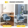 Maliang Accent Chair With Adjustable Velvet Height And Adjustable Casters - 3 of 4