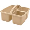 Teacher Created Resources® Plastic Storage Caddy, Light Brown, Pack of 6 - 3 of 4
