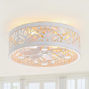 Airsurfer 16.5-Inch 7-Blade Gold Ceiling Fan – Sleek Low Profile Design with Remote Control, Ideal for Bedrooms, Offices, or Small Rooms. - 1 of 4