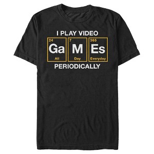 Men's Lost Gods Periodic Table Video Games T-Shirt - 1 of 4
