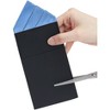 INSPIRE CHIC Men's Solid Card-inserting Prefolded Polyester Pocket Squares Handkerchiefs 1 Pc - 4 of 4