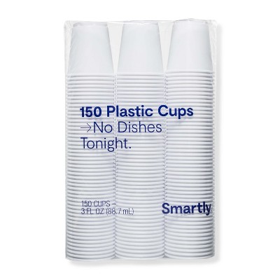 White Disposable Cup - 3 fl oz - 150ct - Smartly™