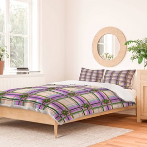 Deny Designs Marta Barragan Camarasa Colorful Stripes Fusion Queen/Full Duvet and Sham Set (2-3pc Set) - 1 of 4