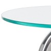 Birbiglia Bird Base Accent Table - ACC4610B - Silver/Glass - Safavieh - 3 of 4