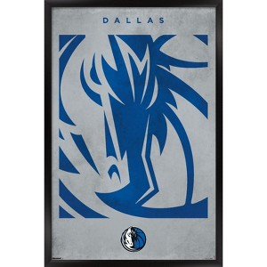 Trends International NBA Dallas Mavericks - Logo 25 Framed Wall Poster Prints - 1 of 4