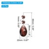 Unique Bargains Hanging Ornament DIY Craft Teardrop Crystal Chandelier Pendant Beads 3.35" x 1.5" 10 Pcs - 2 of 4