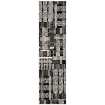 Oriental Weavers Atlas 752C0 Black/ Grey Indoor Area Rug - 2'6" x 12'