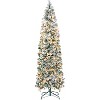 Pre-Lit Flocked LED Douglas Fir Artificial Christmas Tree - 2 of 4
