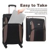 Coolife Expandable 4 Piece Set Suitcase Softside Lightweight Luggage Travel Set - 4 of 4