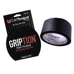 CatTongue Grips Gripton Black Anti-Slip Tape 2 in. W X 10 ft. L 1 pk - 1 of 1