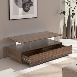 47.2" LED Coffee Table with Storage - 1 of 4