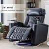 270° Power Swivel Recliner with LED Lights, 360° Tray Table & USB Port - Home Theater Electric Chair for Living Room - 3 of 4