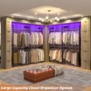 Aheaplus 3.5-13FT Reversible Pipe Clothing Rack for Hanging Clothes, Corner Wall Mounted Closet System - 4 of 4