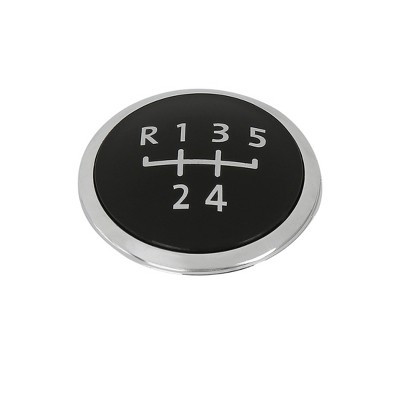 Unique Bargains 5 Speed Gear Shift Knob Emblem Head Badge Cover for VW Beetle Passat Golf Black 1pc