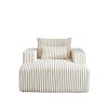 62.5-Inch Corduroy Sofa Lounger - Assembled, Plush Modern Sleeper for Living Room & Bedroom Comfort - 4 of 4