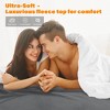 Catalonia Waterproof Leakproof Bed Blankets, Reversible Cozy Bed Sofa Cover Protector Washable Fleece Blanket for Couples - 3 of 4