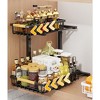 Under Sink Organizer,Metal Pull Out Cabinet Organizer Shelf,Kitchen Bathroom Organizers and Storage with 2 Sliding Drawer Spice - 4 of 4