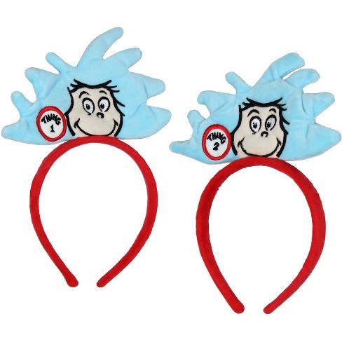 Dr. Seuss Cat In The Hat Thing 1 And Thing 2 3d Design Headbands 2