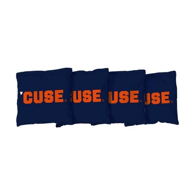 NCAA Syracuse Orange Corn-Filled Cornhole Bags Navy Blue - 4pk