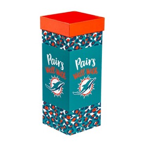 Evergreen Miami Dolphins, 17oz Boxed Stemware - 1 of 4