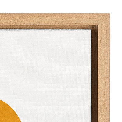 Fruit Fiesta Abstract Tropical Canvas Print with Natural Frame, 18x24
