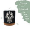 Elanze Designs Kitchen Utensil Holder With Non Slip Cork Base Large 8 Inch Ceramic Storage Crock Regal Egyptian Icon Countertop Organizer Pharoah - 2 of 4