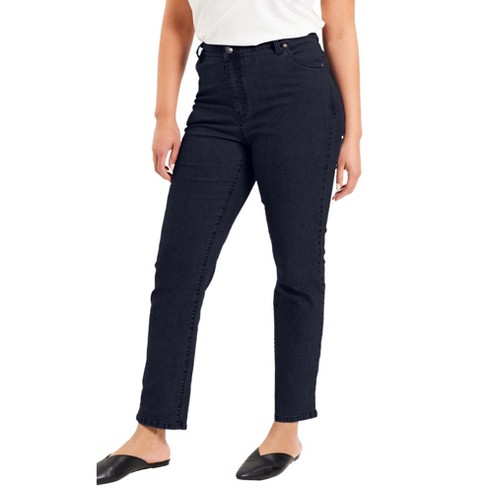 June + Vie By Roaman's Women's Plus Size Curvie Fit Bootcut Jeans