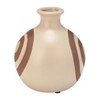 Sagebrook Home Ceramic Vase - Round Abstract Vase - Contemporary Home or Office Decor - 3 of 4