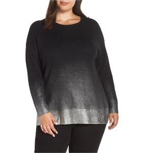 Vince Camuto Womens Ombre Foiled Pullover Sweater - 1 of 1