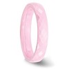 Black Bow Jewelry 4mm Pink Ceramic Faceted Standard Fit Band - 4 of 4