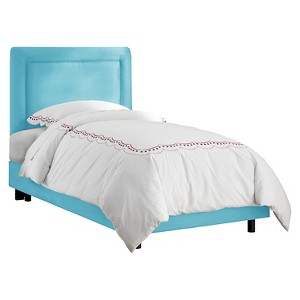 Twin Kids Border Bed Premier Azure - Pillowfort , Premier Blue