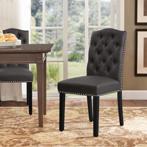 Subrtex PU Leather Dining Chair for Kitchen Dining Room, Upholstered Dining Chairs Set of 2 - 1 of 4