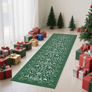 Christmas Rug Washable Rug for Living Room, Decorative Xmas Holiday Carpet - 1 of 4