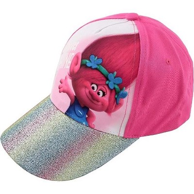 DreamWorks Girls Trolls Poppy Baseball Cap - Age 4-7 Pink