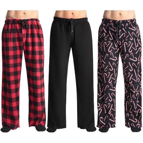 followme Microfleece Men's Buffalo Plaid Pajama Pants with Pockets