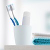 Unique Bargains 2Pcs Bathroom Tumblers Bathroom Toothbrush Cup Blue 4.33''x2.76'' 350ml - 2 of 4