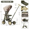 Aukfa 7-in-1 Tricycle, Foldable design, adjustable handle/seat, retractable canopy & removable pedals/guardrail, for 1-6 Years Old Boys & Girls Gift - 2 of 4