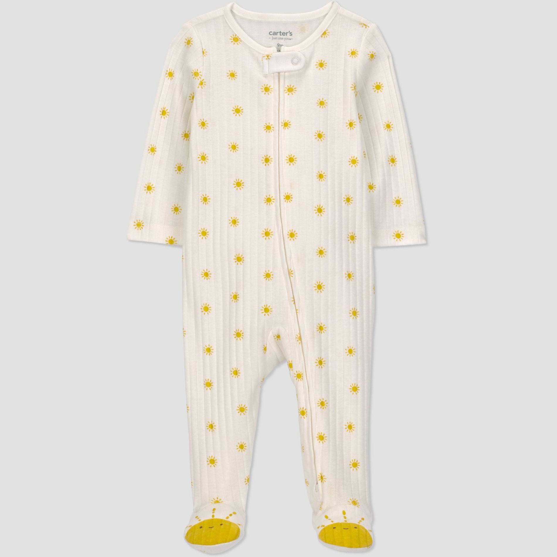 Carter's Just One You® Baby Sun Graphic Footed Pajamas - Yellow Newborn