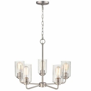 Millennium Lighting Moven 5 - Light Chandelier in  Satin Nickel - 1 of 2