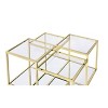34" Uchenna Coffee Table Clear Glass/Gold Finish - Acme Furniture - 3 of 4