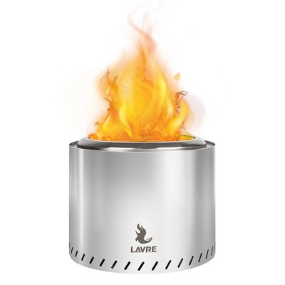 Smokeless Fire Pit Outdoor Bonfire Pit Stainless Steel Wood Burning Fireplaces with Removable Ash Pan, Camping Stove for Outside Patio Bonfire Party