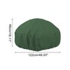 Unique Bargains Dustproof Fire pit stove Dust Cover 48.03"x48.03"x18.11" Green 1 Pc - 4 of 4
