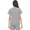Hey Collection Women's Stretch Mock Neck Medical Scrub Top with Princess Seam - 2 of 4