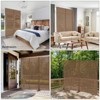 DSVIMOY Outdoor Privacy Screen, 72" H×45" W Patio Privacy Screen, Freestanding Decorative for Deck Balcony Patio, Brown, 45.47"*15.75"*72.05" - 4 of 4