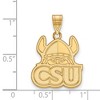 Black Bow Jewelry 14k Yellow Gold Cleveland State Vikings NCAA Large Pendant - 2 of 3