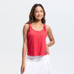 Women's Tie-Front Tank Top - Universal Thread™ - 1 of 3