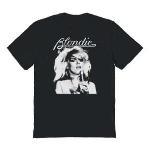 Blondie Men's Mic Singing Short Sleeve Graphic Cotton T-Shirt - 1 of 1
