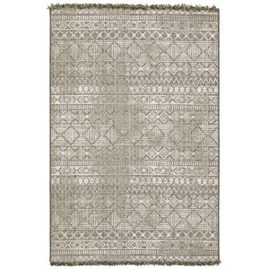 Captiv8e Designs Grimaldi Beige/Black Indoor/Outdoor Rug - 1 of 4