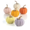 Shiraleah Set Of 6 Assorted Fall Mulicolor Felt Decorative Pumpkins - 2 of 4